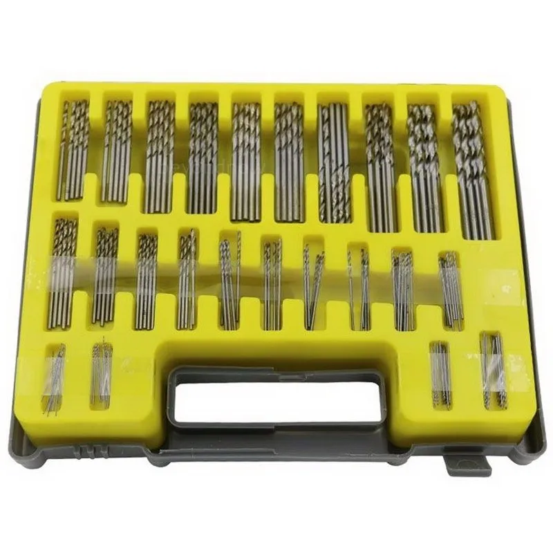 150Pcs Mini Micro Power High Speed Steel Drill Bit Twist Kits Set 0.4-3.2mm Accessories Wood Drilling VEM41