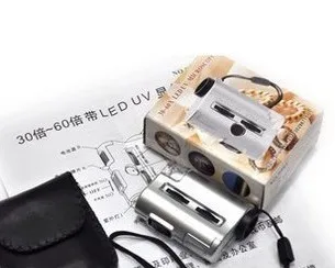 30X-60X Zoom Pocket Microscope LED Light NO.9593