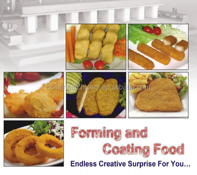 Breading Machine for Burger patty Hamburger chicken nuggets