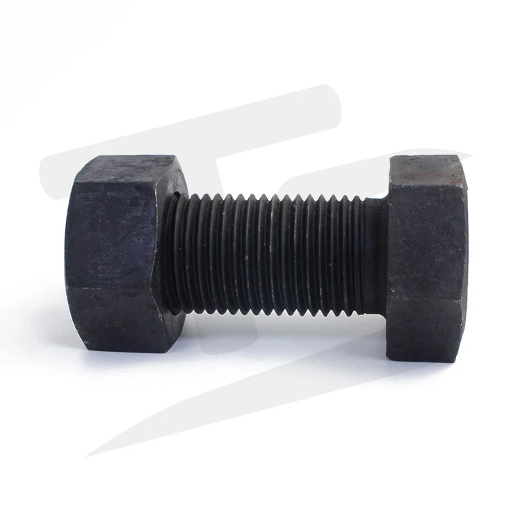 M64*150 Full Thread Hex Bolt, Grade 4.8, Black