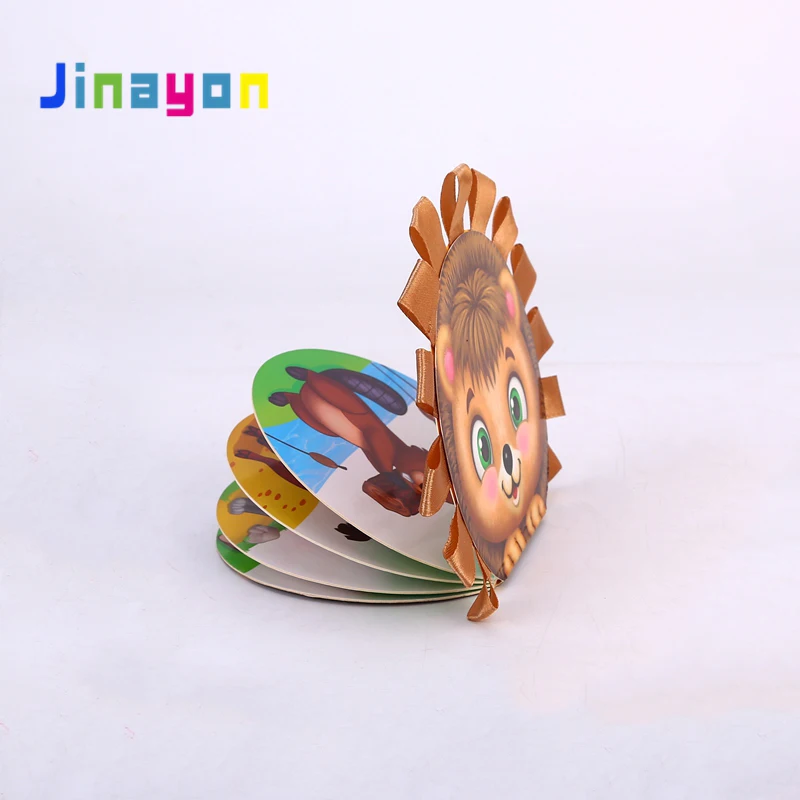 
 Новая картонная книга Jinayon с индивидуальным принтом для детей в форме животного, книга с индивидуальным размером  