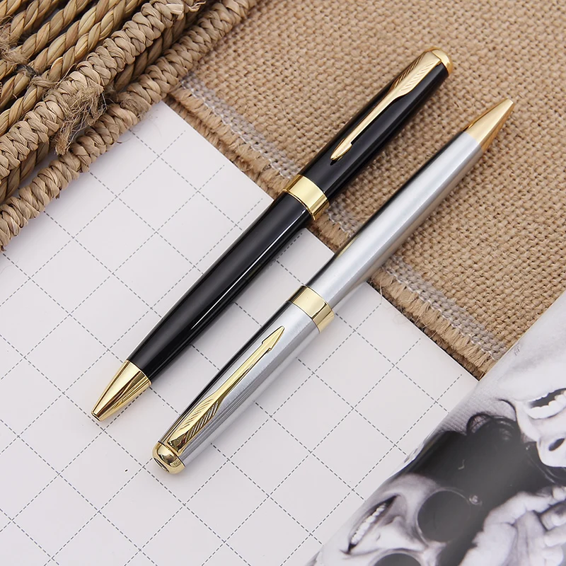 Metal stainless steel ballpoint pen metal pen steel logo steel pen