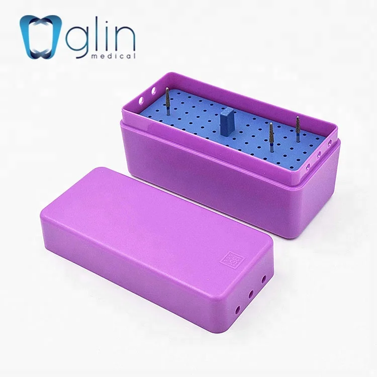 72 hole Autoclavable Box Dental endo file box diamond bur box holder