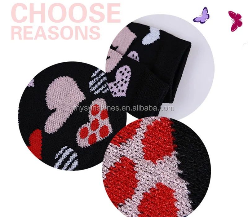 Fashion Valentine Baby Leg warmer Pink Black Toddle Leg warmers Heart Printed Infant Leg warmer For Baby Girls Boys