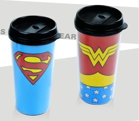 Двойная настенная чашка с крышкой и соломинкой без БФА