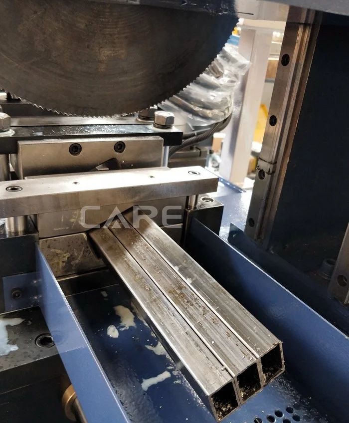 China square tube cutting machine with automatic feeding