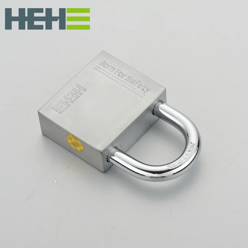  Никель/титан/латунь/Хромированный железный замок квадратной формы с лопастным ключом