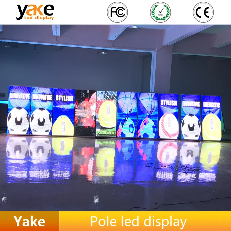 Высокая яркость P6 уличная дорога сторона рекламы полюс вывески щит наружный светодиодный экран дисплея