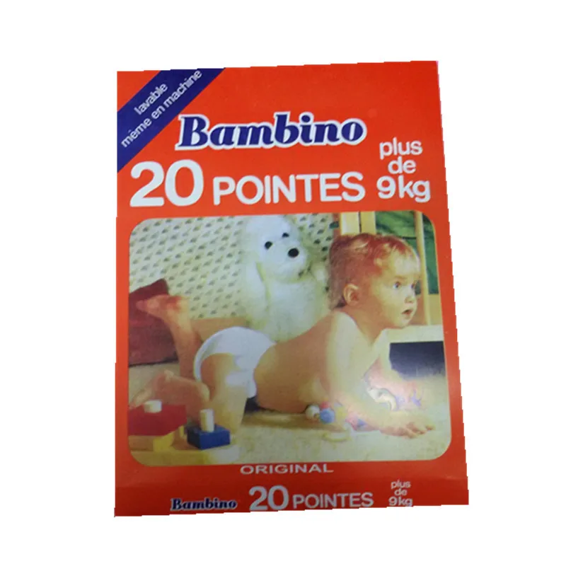 PE plain and print baby pad diapers