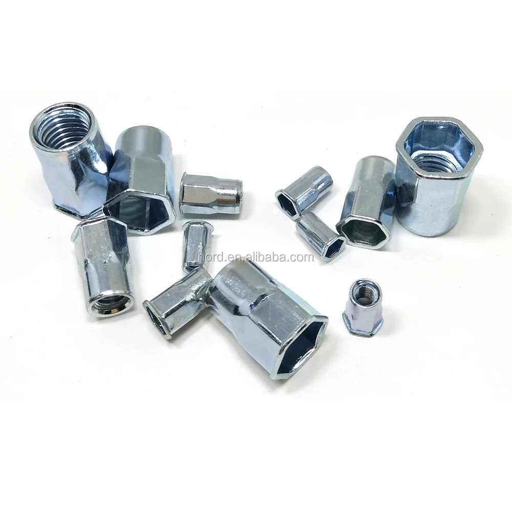 steel half hex nutsert rivet nuts