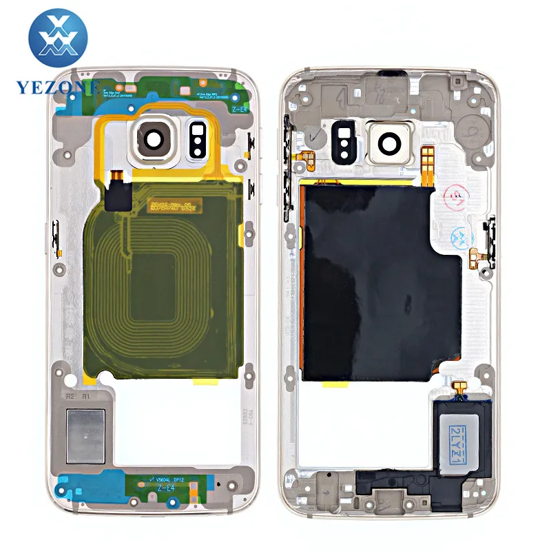 Абсолютно новая (задняя пластина) Средняя рамка для Samsung Galaxy S6 Edge G925 G925F G925I G925X G925A G925V G925P G925T G925R4
