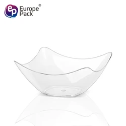 High quality wholesale 2023 PS Tableware 79ml Plastic Clear Dessert Dish Plate Dish Food & Beverage Stores