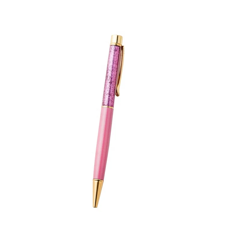new design luxury high quality quicksand pen customised wedding logo pen