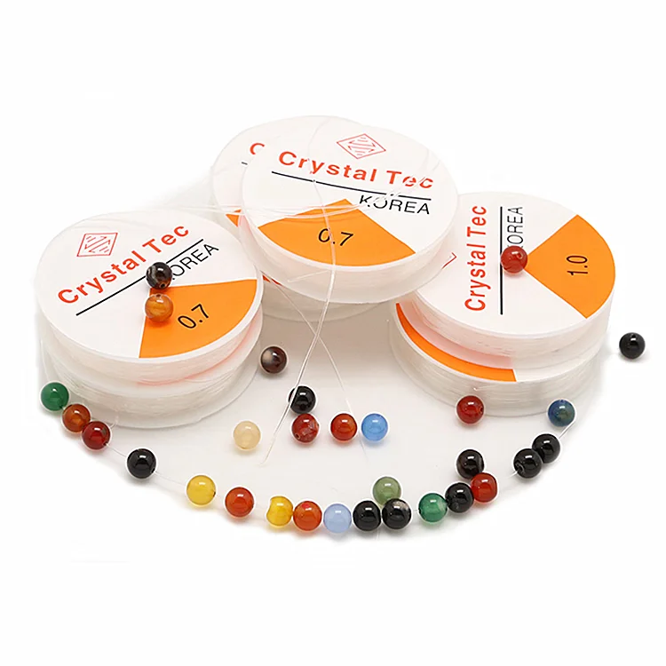 TPU Elastic Cord DIY Accessories,Elastic String ,Strong & Stretchy Transparent Crystal Tec Korea