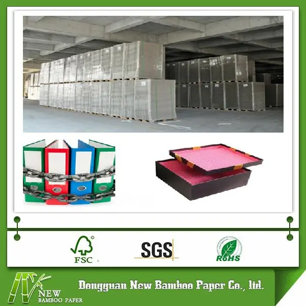 переработанного ламинированные серый макулатурный картон