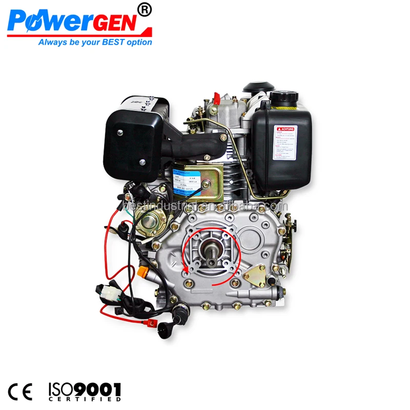 Лучший продавец! POWERGEN 188F одноцилиндровый дизельный двигатель 12 л.с. с воздушным охлаждением на продажу
