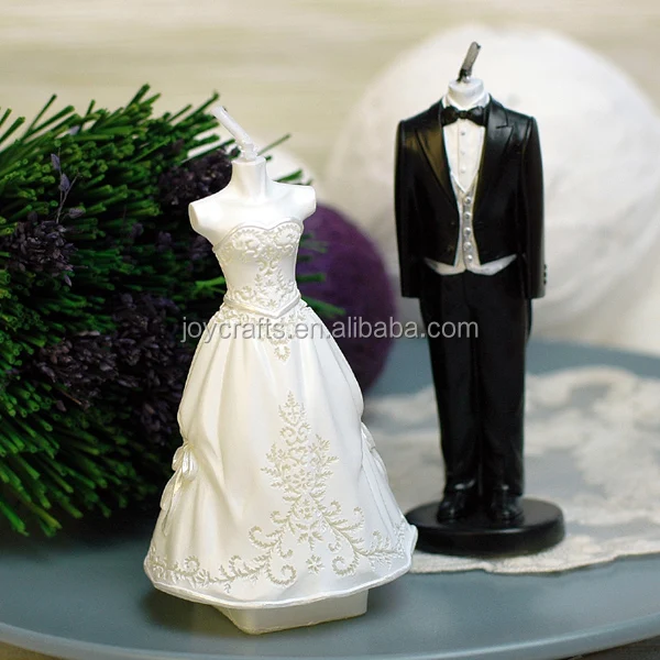 Romantic Wedding Dress Gift Candle