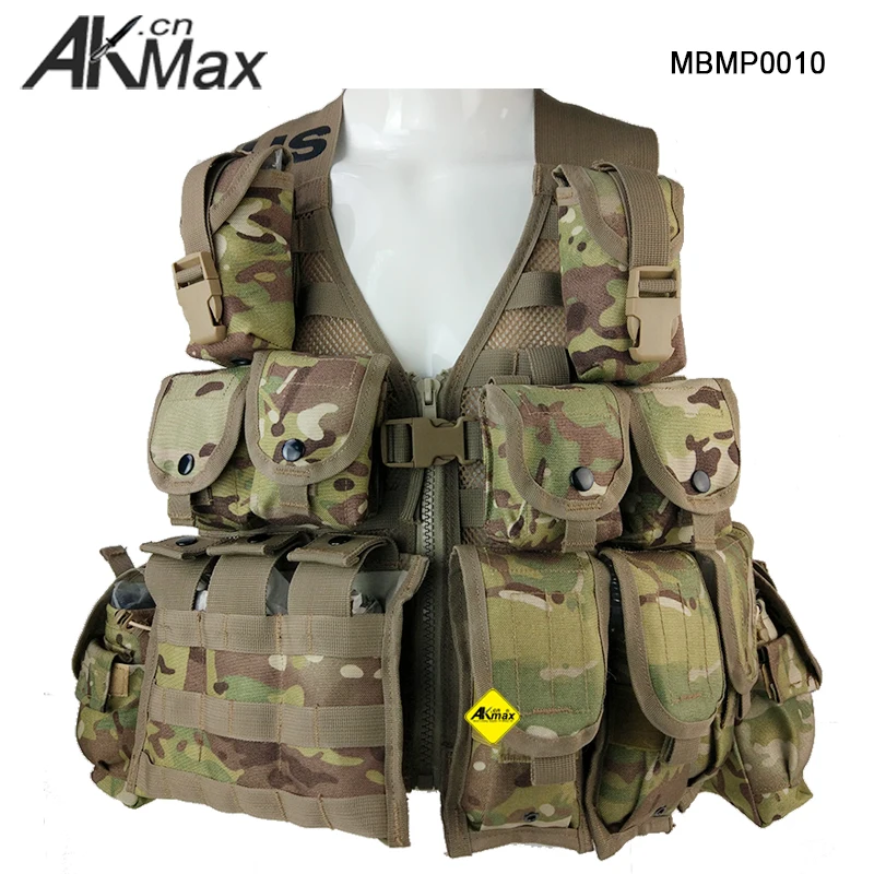 AKmax 1050D Multicam Camo Codura Tactical MOLLE II Assault Combat Vest Utility Jaket