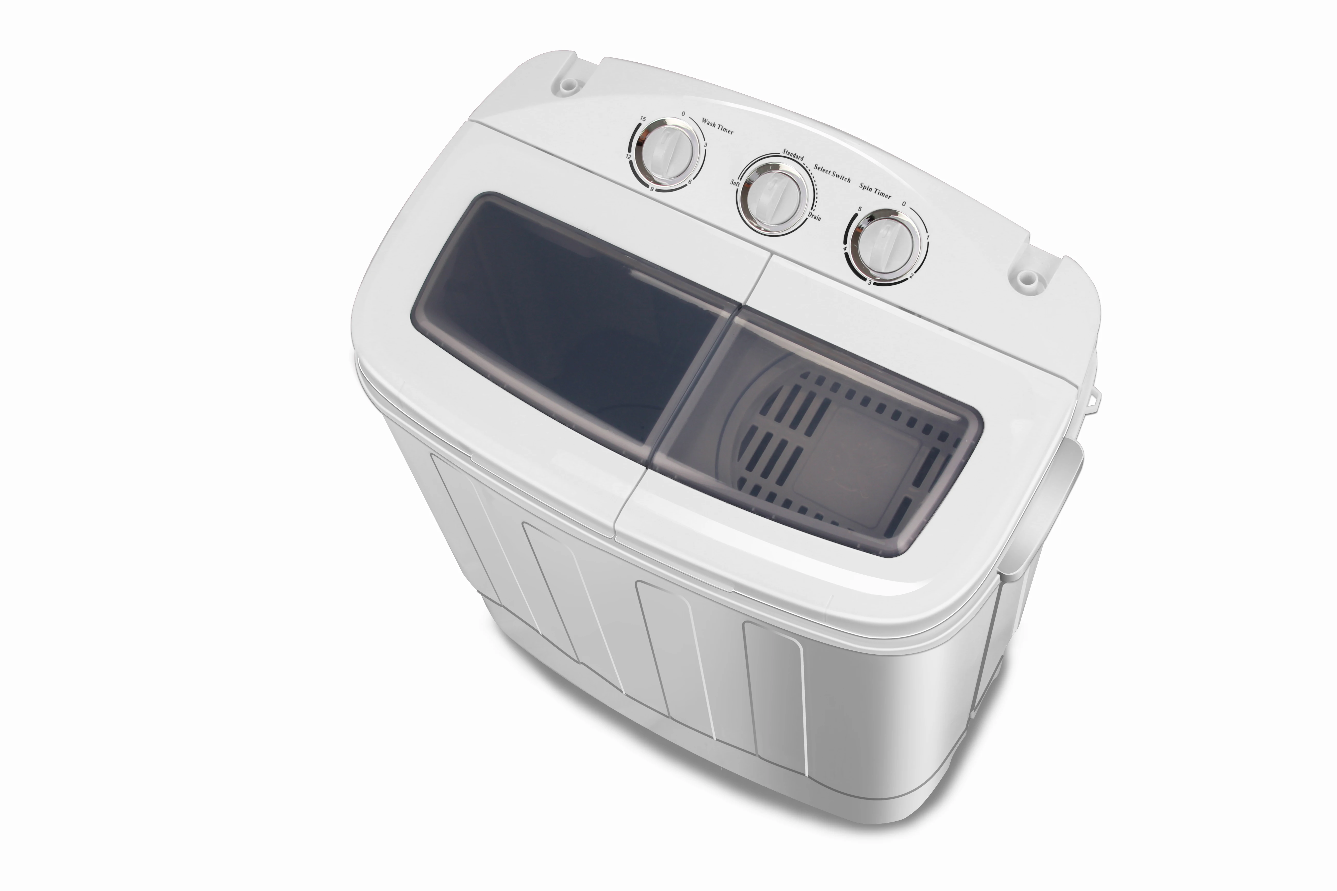 twin tub mini front loading washing machine with spin dry