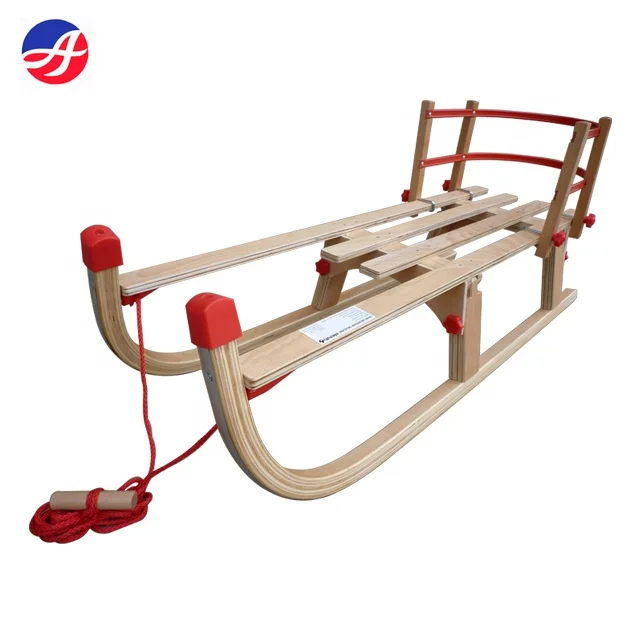 Shuangbo 80CM Folding Toboggan in Wood for Christmas Gift