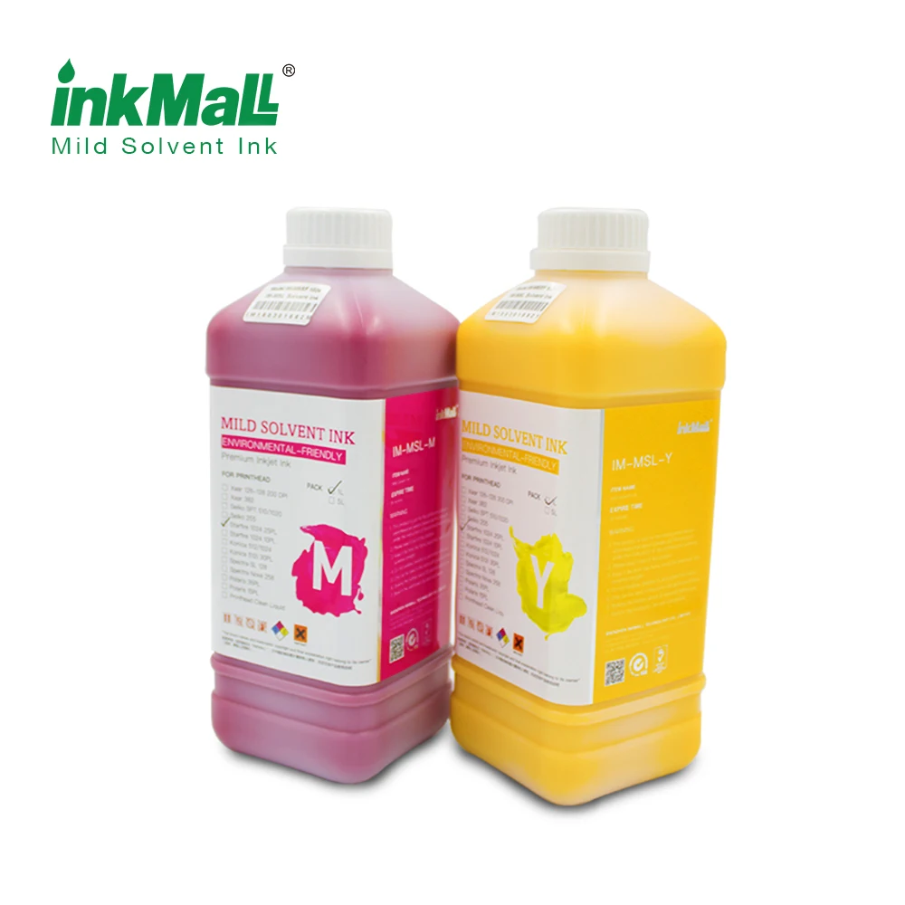 Inkmall Mild Solvent Ink For Konica 512 35pl Printhead Suitable For Outdoor Advertising Printing