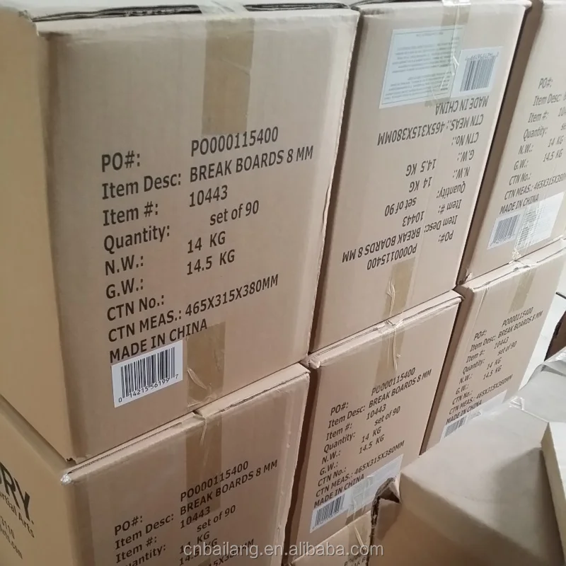 Wholesale taekwondo karate martial arts training kick breaking broken board