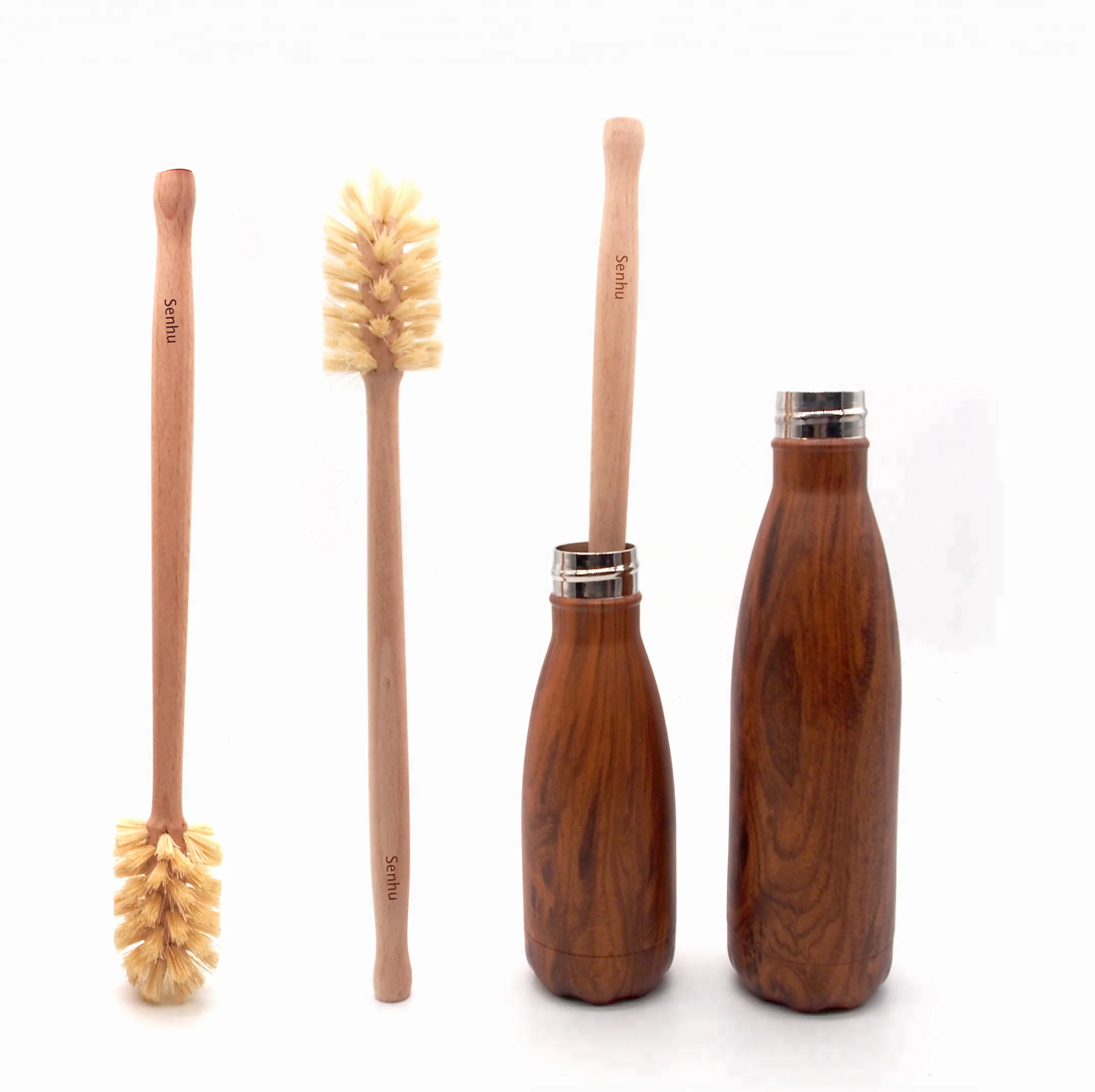 
Wooden bottle cleaning brush wood bottle brush glass brush 