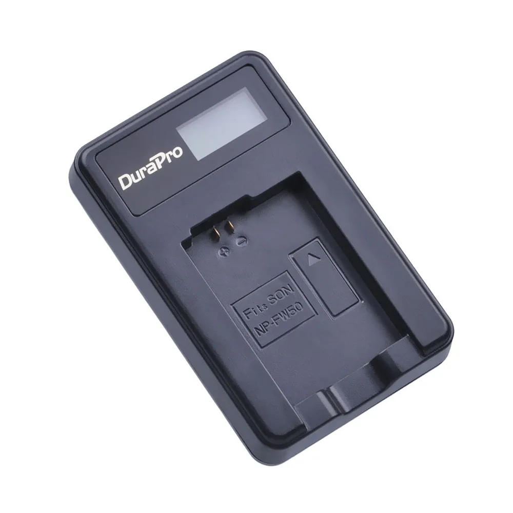  DuraPro NP FW50 NP-FW50 LCD USB зарядное устройство для объективов цифрофой камеры Sony Alpha a5000 A7 NEX-3 NEX-5 NEX-6 NEX-7