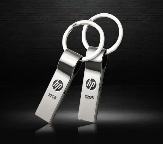 Mini Custom metal USB stick with keychain