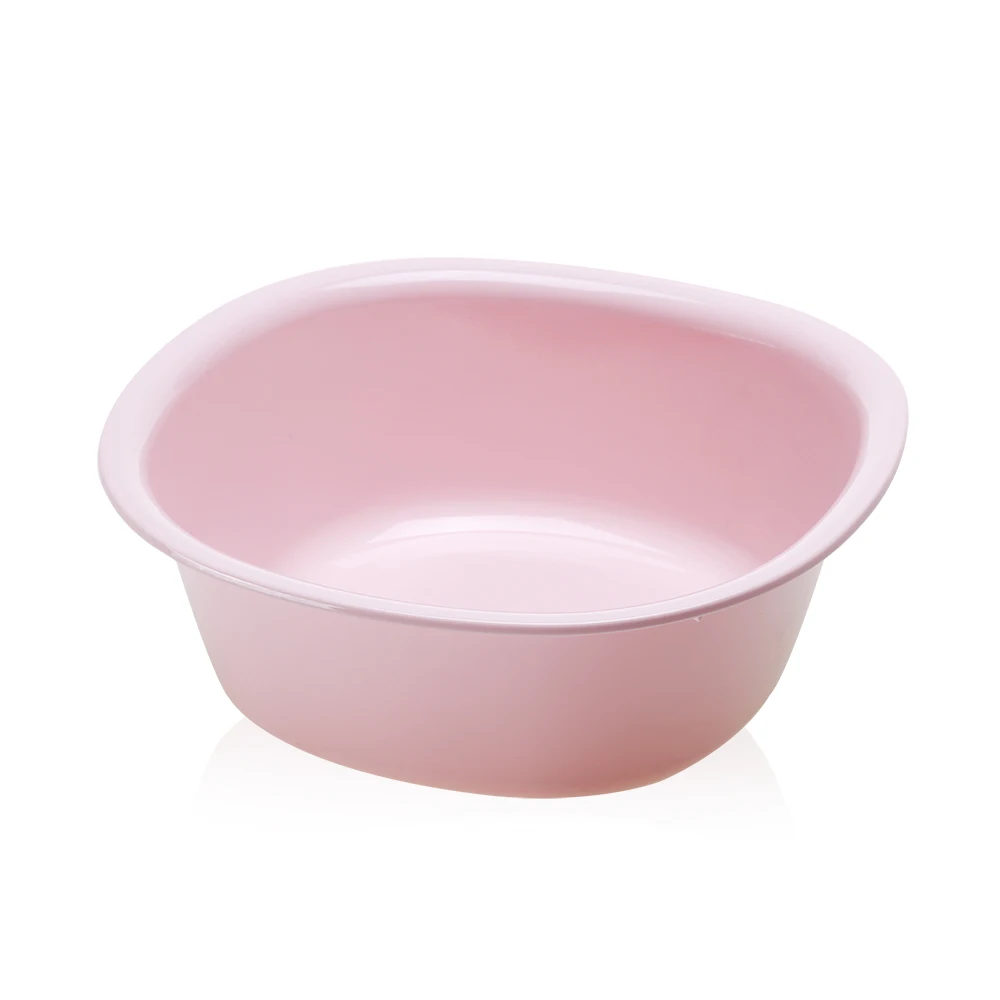 
Different size competitive price China pink square baby hand foot wash basins extra large plastic basin 