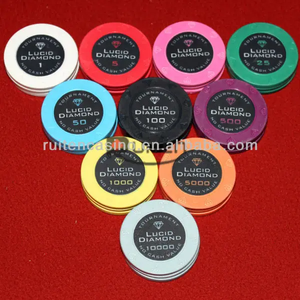 Hot Selling and Professional 10g Ceramic Poker Chips Number Stickers for Poker Chip