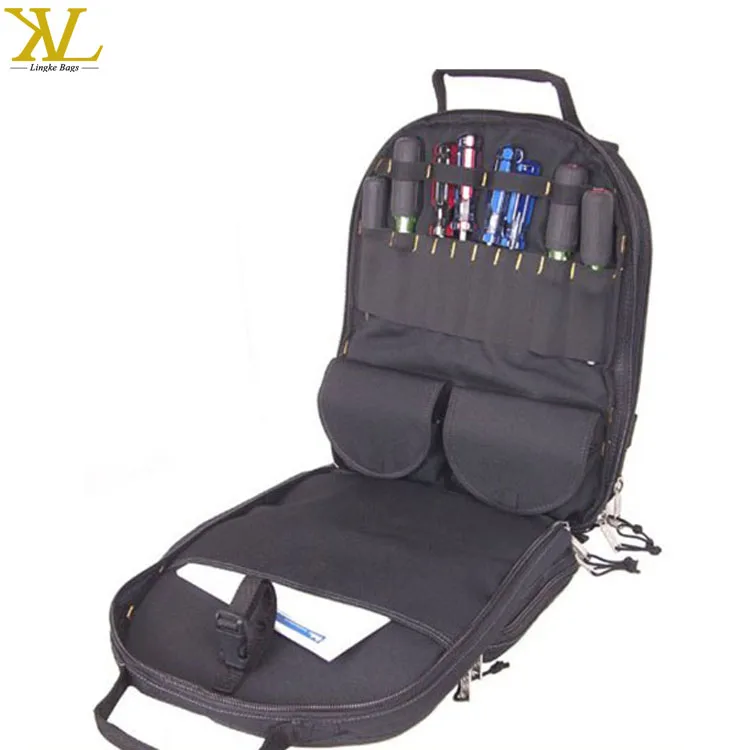 Custom 75-Pocket Electrical Tote Backpack Heavy Duty Waterproof EVA Canvas Polyester Nylon PVC PU ODM Support for Tool Kit Bag