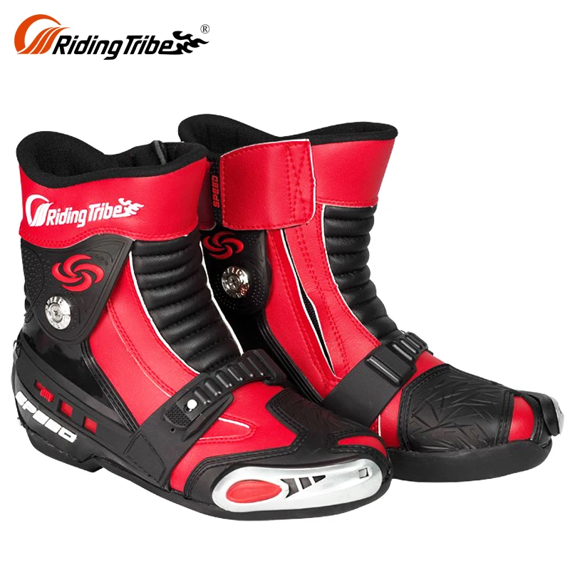 New Product Sport Riding Touring Ladies Black Moto Best Motorcycle Boots For Short Rider