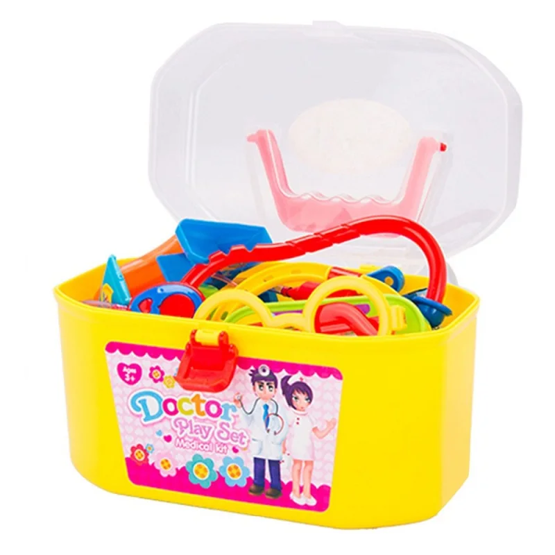 XST Kids Pretend Play Doctor Toy Kit Medical Display Trolley Case Doctor Set Toy