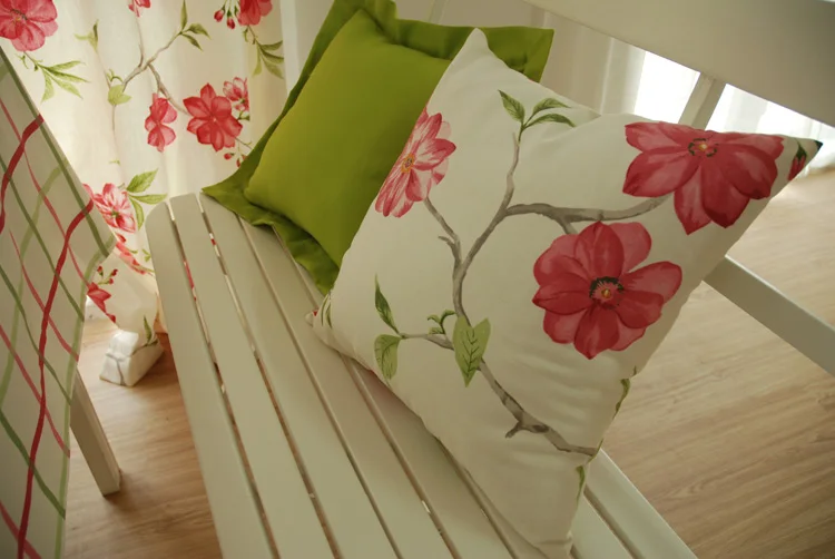 Printed Flower Pillow Covers Custom Digital Painting Cushion Covers