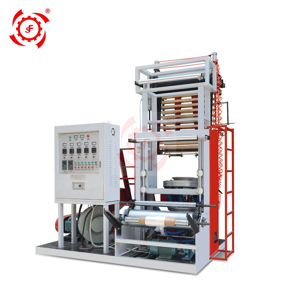 LIFENG биоразлагаемые SJ-45 высокая скорость ABA мини HDPE LDPE ПЭ дутая полиэтиленовой пластиковой пленки дуя машина цена