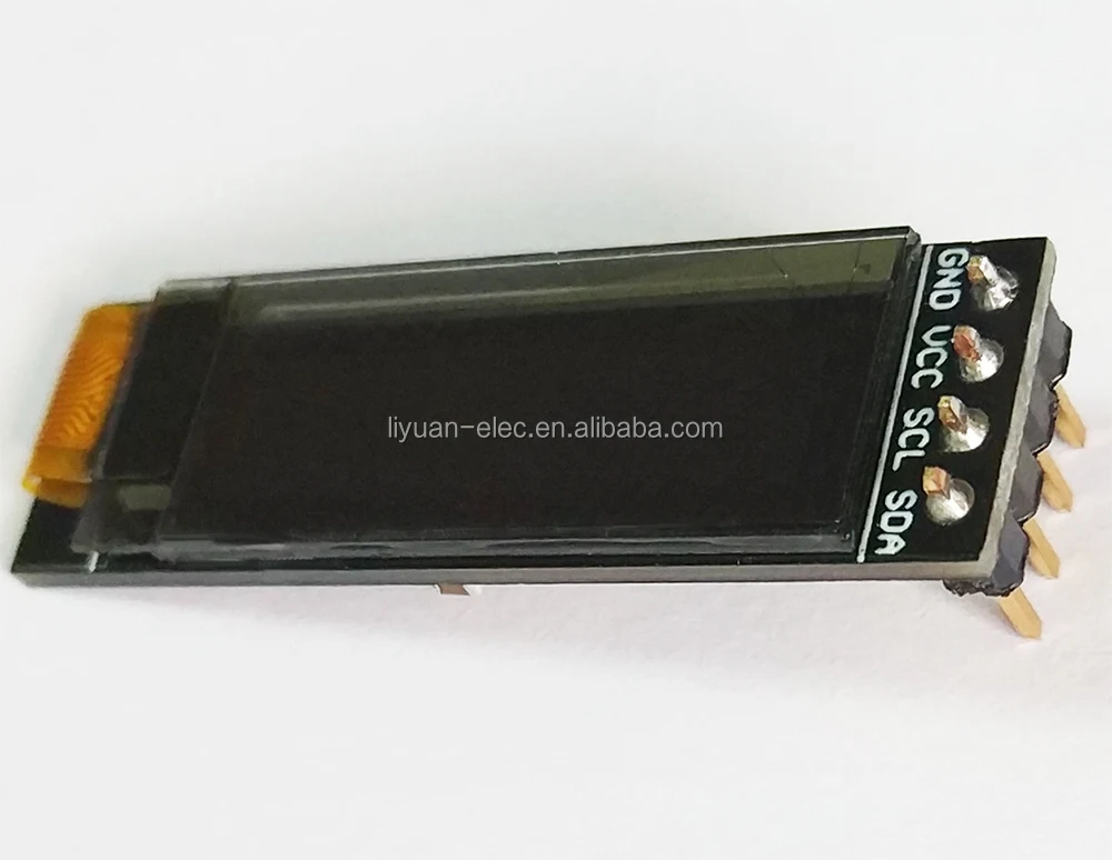 0,91 дюйма 128x32 SSD1306 4-контактный модуль I2C IIC oled с 4 отверстиями
