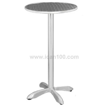 Light Weight Extendable Metal Round Dining Table De Cafe Dining Folding Tables For Sale