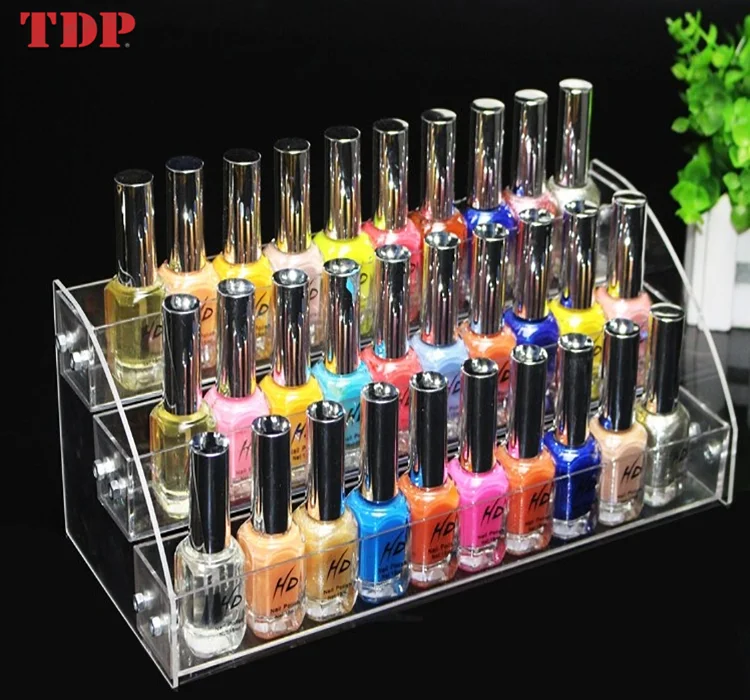 Multi-layer nail polish display stand small acrylic model square nail shop new display stand base