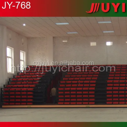 foldable music hall seat CE EN ISO telescopic bleacher retractable bleacher for baseballs entertainment sports games JY-768
