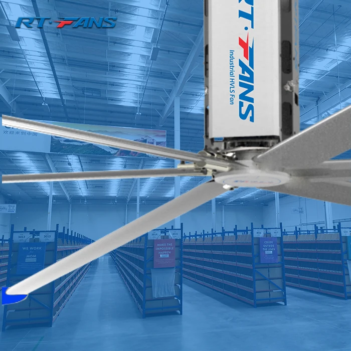 RTFANS industrial ceiling fans no light wall mounted hvls fans