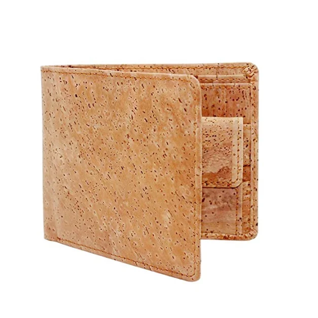 Boshiho RFID Blocking Cork Wallet Slim Bifold Vegan Coin Purse Eco Friendly Gift
