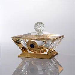 Wholesale New high quality transparent crystal candy jar for home decoration