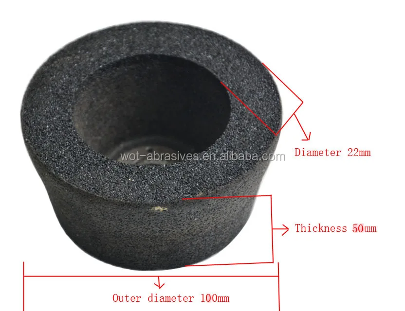 Resin Abrasive Silicon Carbide Cup Stone Grinding Wheel For Metal