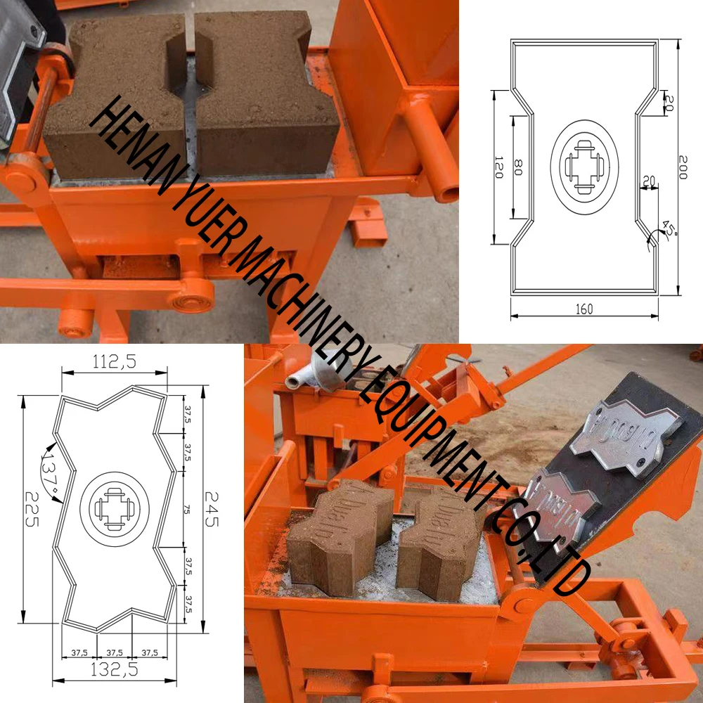New Condition and Brick Molding Machine Processing Manual Block Making Machine In Ghana
