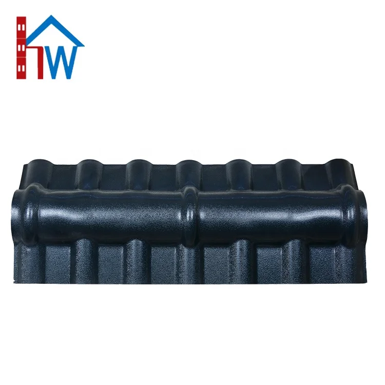 
High quality asa synthetic resin roofing accessories main ridge tile for roof 