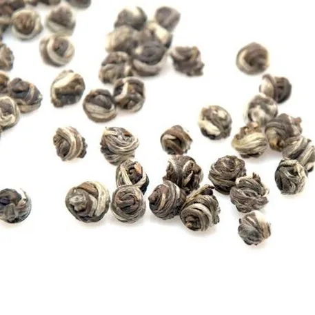 Free sample organic jasmine green tea Jasmine dragon pearl refined Chinese tea gift