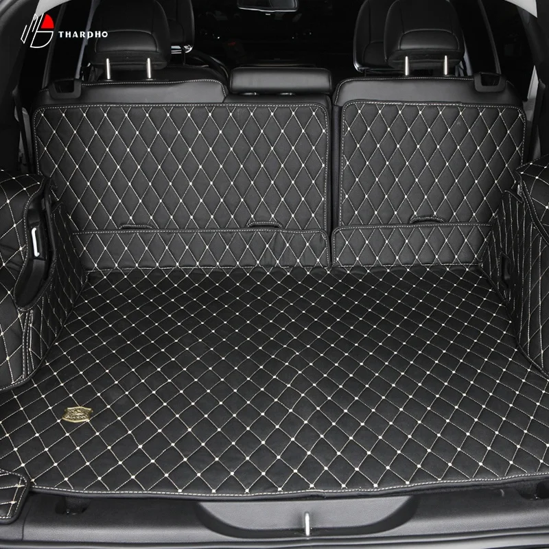 Universal PU leather high quality custom diamond pretty luxury all cover car trunk mat
