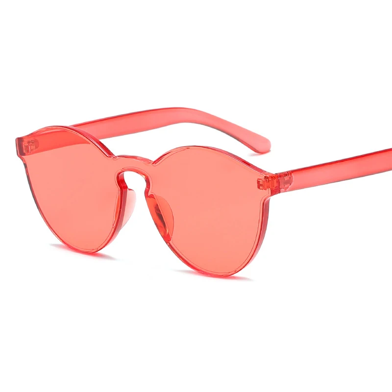 
Sinle custom sun glasses jello candy colored sunglasses for men/women clear lens glasses 