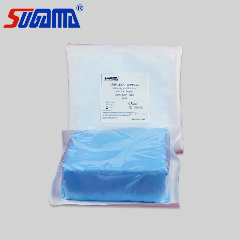 SUGAMA brand china sterile lap sponges with high absorbency and softness manufacturer